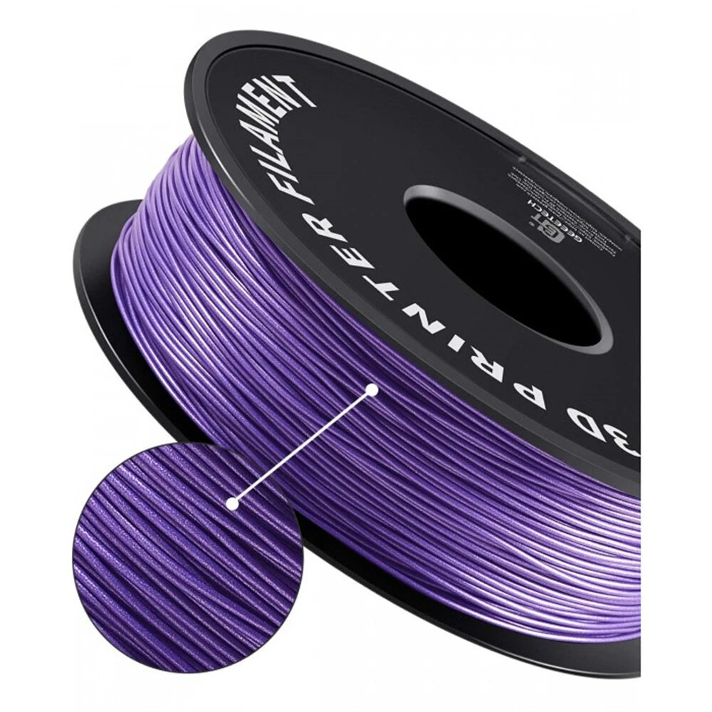 Sparkly Purple PLA 3D Printer Filament 1.75mm 1kg Glitter Effects High Compatibility 180-210 Printing
