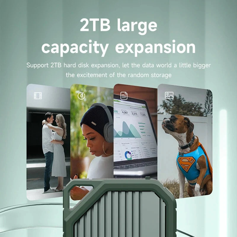 Hagibis 2230 M.2 NVMe SSD Enclosure USB 3.2 Gen 2 10Gbps to NVMe PCI-E M.2 SSD Case External SSD for Laptop iPhone 15 Pro