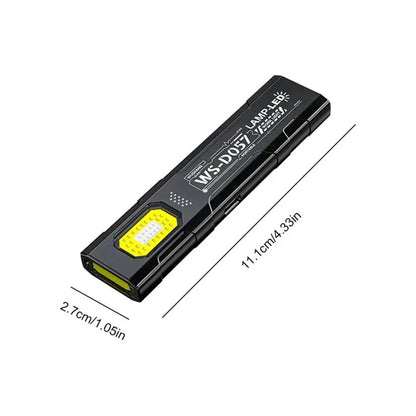 LED Keychain Flashlight Multi-functional Portable USB Rechargeable Mini Torch Light With Magnet For Outdoor Hiking Camping