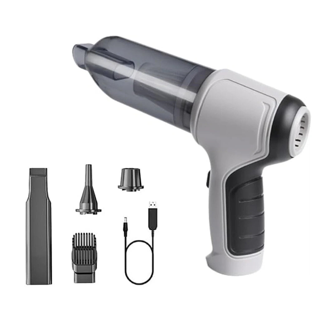 Handheld Vacuum Cleaner 120W 9000Pa Suction 40mins Working Time Portable Car Vacuum Cleaner with Multiple Nozzles for Car Home Office Cleaning