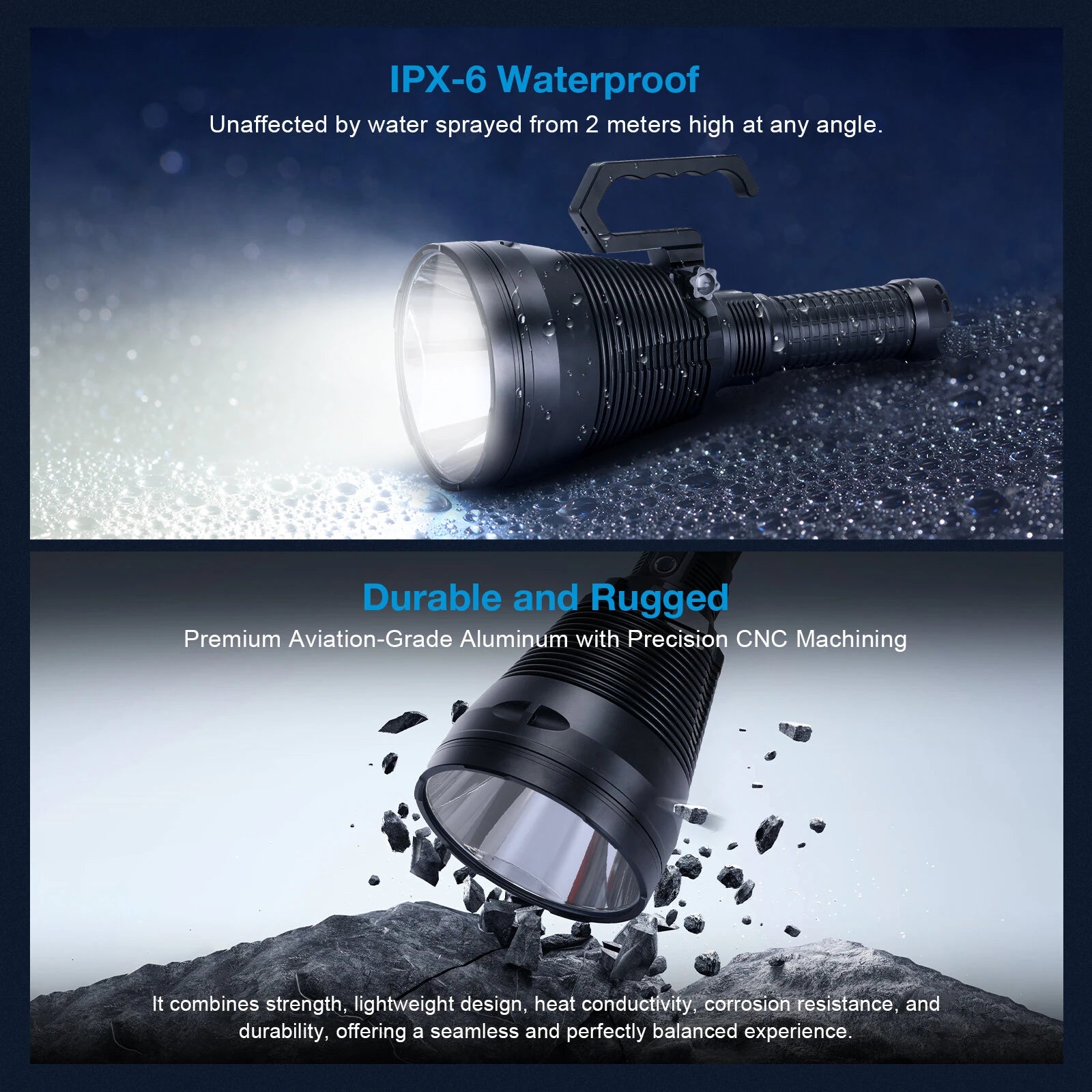 Astrolux MF05 V2 SBT90.2 3098M Ultra Throw 7000LM Powerful Flashlight with 42000mAh 46120 Battery 2,400,000CD High Power Long Range Super Bright LED Torch Strong Handheld Searchlight