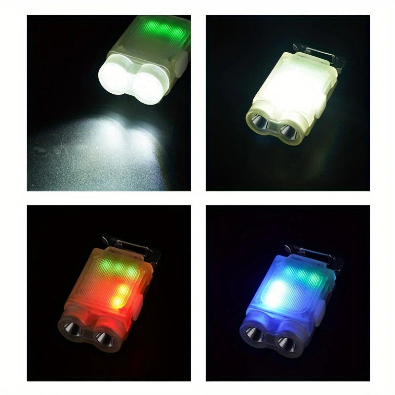 Mini Multifunctional Hat Clip Light Dual Light Source Pocket Flashligh LED Headlight For Outdoor Night Fishing Camping Hiking Emergency Light