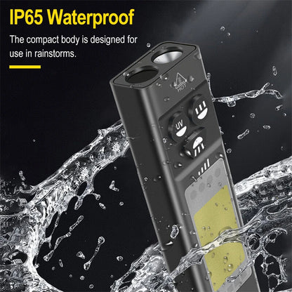 SEEKNITE U7 SST40 1100LM Rechargeable EDC Flashlight With 365nm UV, White LED Combo and RGB Light USB C Rechargeable Portable Pocket Lights Mini Torch with Magnetic Tail Triple Sources for Outdoors Emergency Working