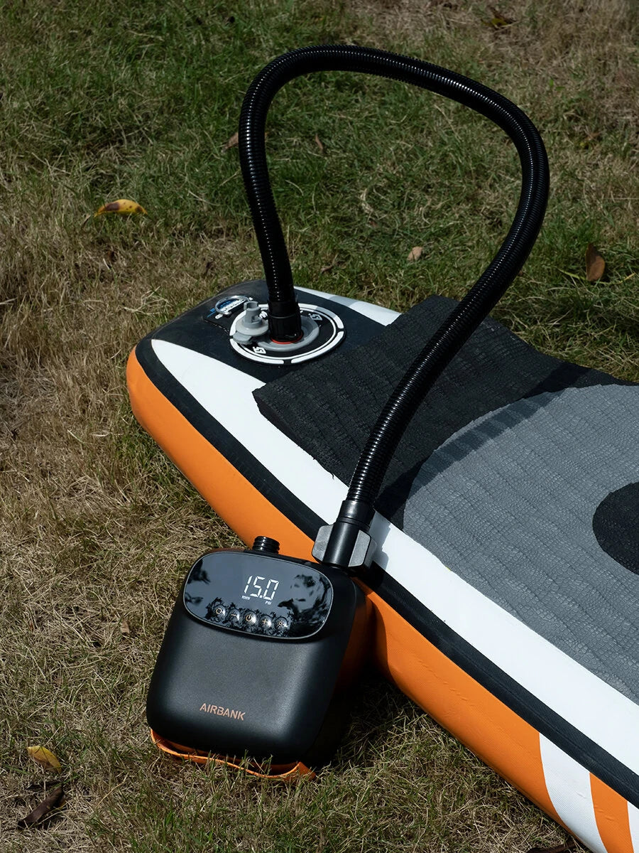 AIRBANK 20PSI High Pressure SUP Air Pump 4000mAh for Inflatable Stand Up Paddle Boards, Boats,Kayak,12V DC Car Connector