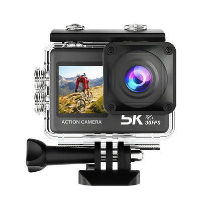 AUSEK M60TR 5K Action Camera Touch Screen Sports Camera Anti-Shake HD Shooting Outdoor Cycling Recorder Skiing Fishing Camera