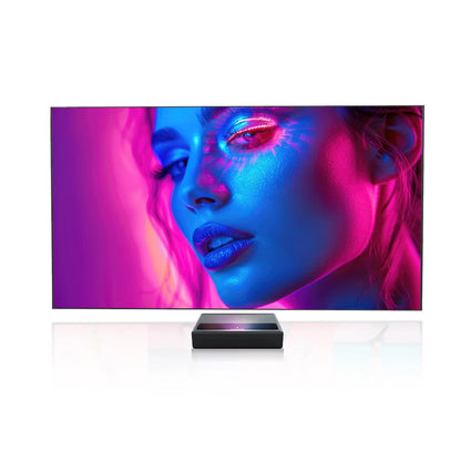 BlitzWolf BW-VS3 Ultra 120-Inch Black Series ALR/CLR Ultra Short Throw Projector Screen 8K UHD Anti-Light Reflection Ultra Narrow Frame High Brightness Compatible for All  Formovie Fengmi Awol Xiaomi Jmgo Hisense UST Projector Beamer
