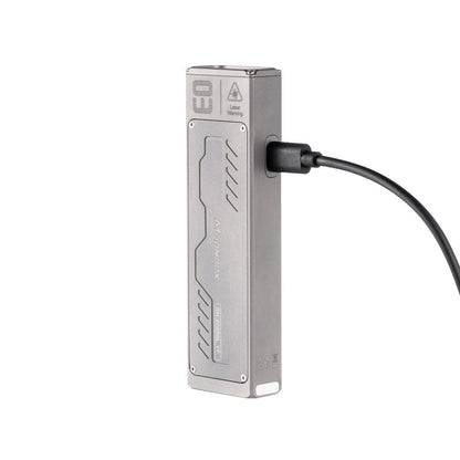 Lumintop MoonBox-3.0 Titanium Flashlight 1200 Lumen+UV Flashlight Smart LED Screen Mini RGB Atmosphere Light Rechargeable LED Torch Portable Waterproof for Camping Hiking