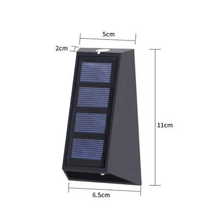 Solar Wall Lights Outdoor Waterproof Decorative Garden Lights RGB / Dual-Color Garden Decorative Fence Lights
