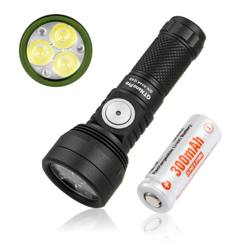Lumintop GT NANO PRO V3.2 1700 Lumen 160M Compact LED Keychain Flashlight With 10300 Battery Mini Powerful LED Torch Camping Light