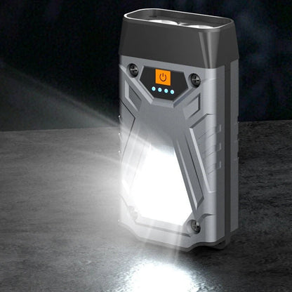 Bikight SD12 Dual Light LED Keychain Flashlight With COB Sidelight Multifunctional Clip Headlamp Magnetic Maintenance Light Outdoor Camping Tent Light USB Rechargeable LED Work Lamp