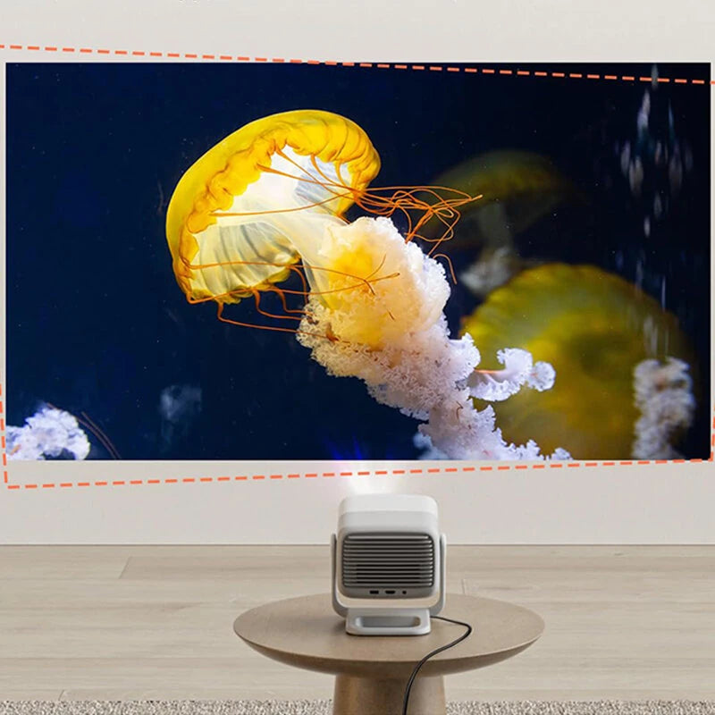 JMGO N1 1080P FHD Android TV Projector 750 ISO Lumens 150 Inch Screen Triple Laser Home Theater Support WiFi 6 & BT5.0 Gimbal Automatic Image Correction Built-in 2x5W Dynaudio Speakers 3D Projector Home Cinema