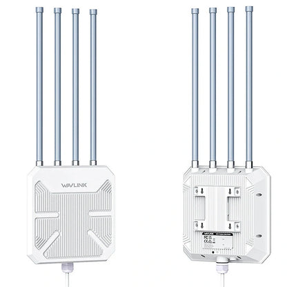 Wavlink AERIAL HD6 WiFi6 Outdoor Router AX1800 Long Range Weaterproof Wireless WIFI Extender/AP/Repeater Dual Band 2.4G&5Ghz Booster with 4 Antennas