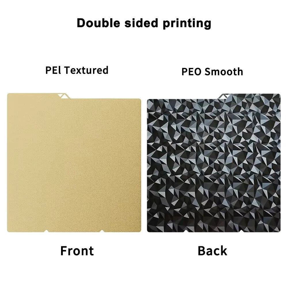for Anycubic Kobra S1 Plate Pei Sheet 264x276mm Textured Kobra S1 Combo Build Plate Double Sided Peo Pet Pey Kobra S1C Bed