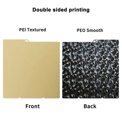 for Anycubic Kobra S1 Plate Pei Sheet 264x276mm Textured Kobra S1 Combo Build Plate Double Sided Peo Pet Pey Kobra S1C Bed