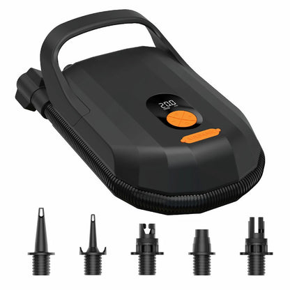 20PSI High Pressure SUP Air Pump for Inflatable Stand Up Paddle Boards, Boats,Kayak,12V DC Car Connector Automatic Stop