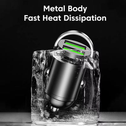 200W Dual USB Car Charger Fast Charging for iPhone QC3.0 Mini USB Car Phone Charger for Xiaomi for Samsung Huawei Honor