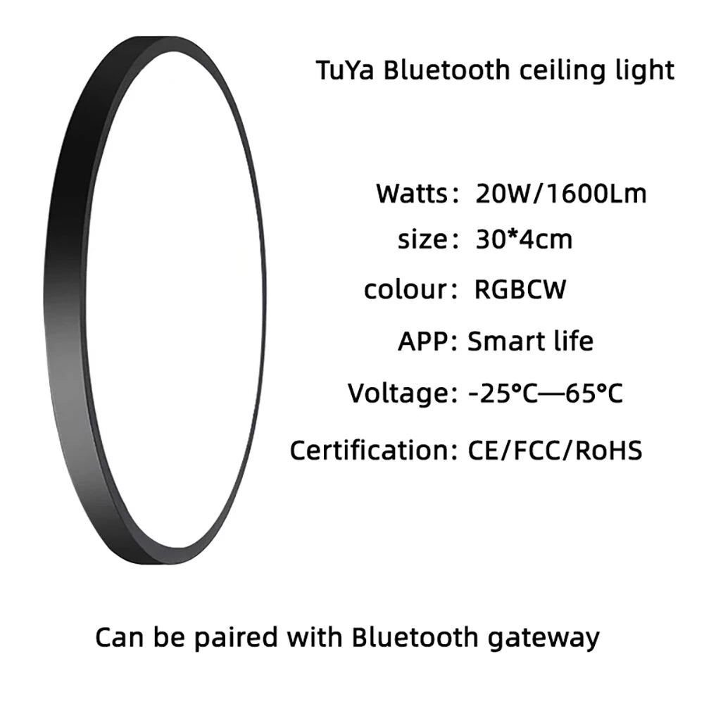 Gosund LB13 20W Smart Ceiling Light 1600LM RGB+CW LED Ceiling Lamp 30cm Voice Control With Alexa & Google Home