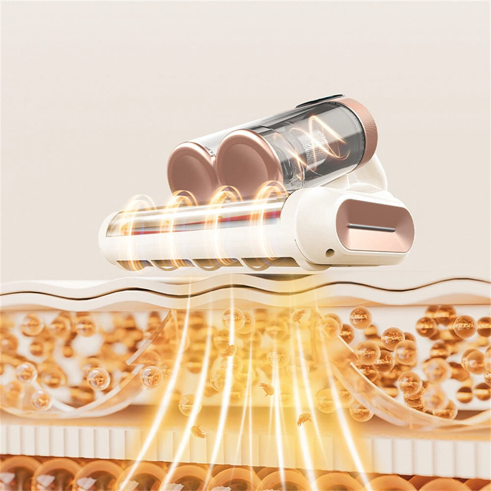 Tevorex Cordless Mattress Vacuum Cleaner With UV-C Light 13000Pa Suction Usb Rechargeable Handheld Vacuum Cleaner for Bed & Couches