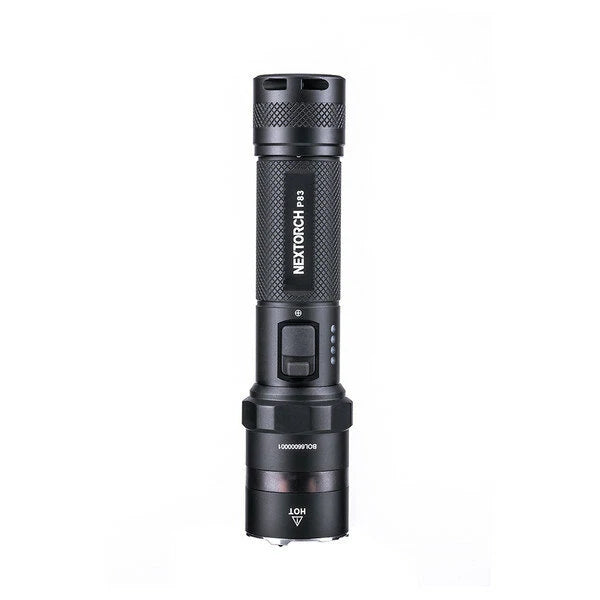 NEXTORCH P83 1300LM Strong Light Rechargeable LED Flashlight Red And Blue Glitter Outdoor Tactics Super Bright Portable Security Patrol Torch