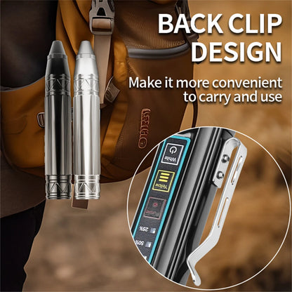 Bikight 4 LED Light Sources Pen Shape Flashlight 365nm+395nm+Yellow+White USB Rechargeable Money Pet Urine Ore Cat Fluorescent Marker Check UV Light Camping Light Inspection Light