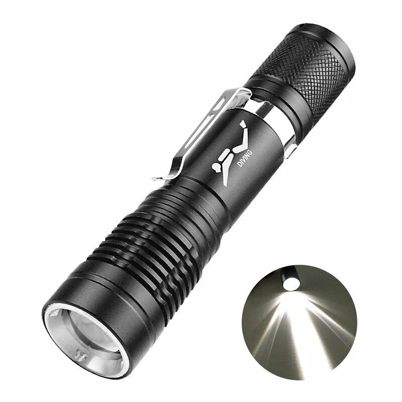 P20 5W LED Diving Flashlight 300LM Lantern Aluminum Alloy Waterproof Underwater Scuba Flashlight Torch  Lamp