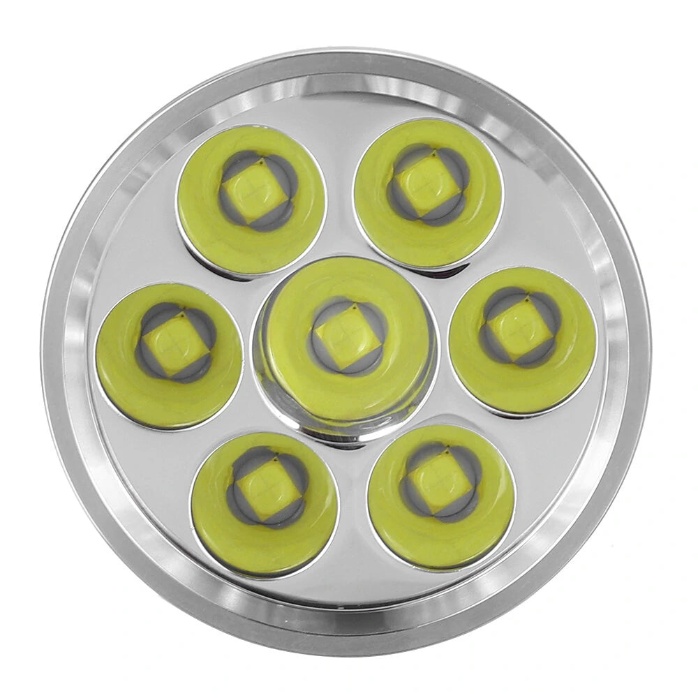 HAIKELITE HK07 XPH50.2 23000LM 6500K 7 LED Flashlight Super Bright 6 Modes Type-C Charging Searchlight Power Bank