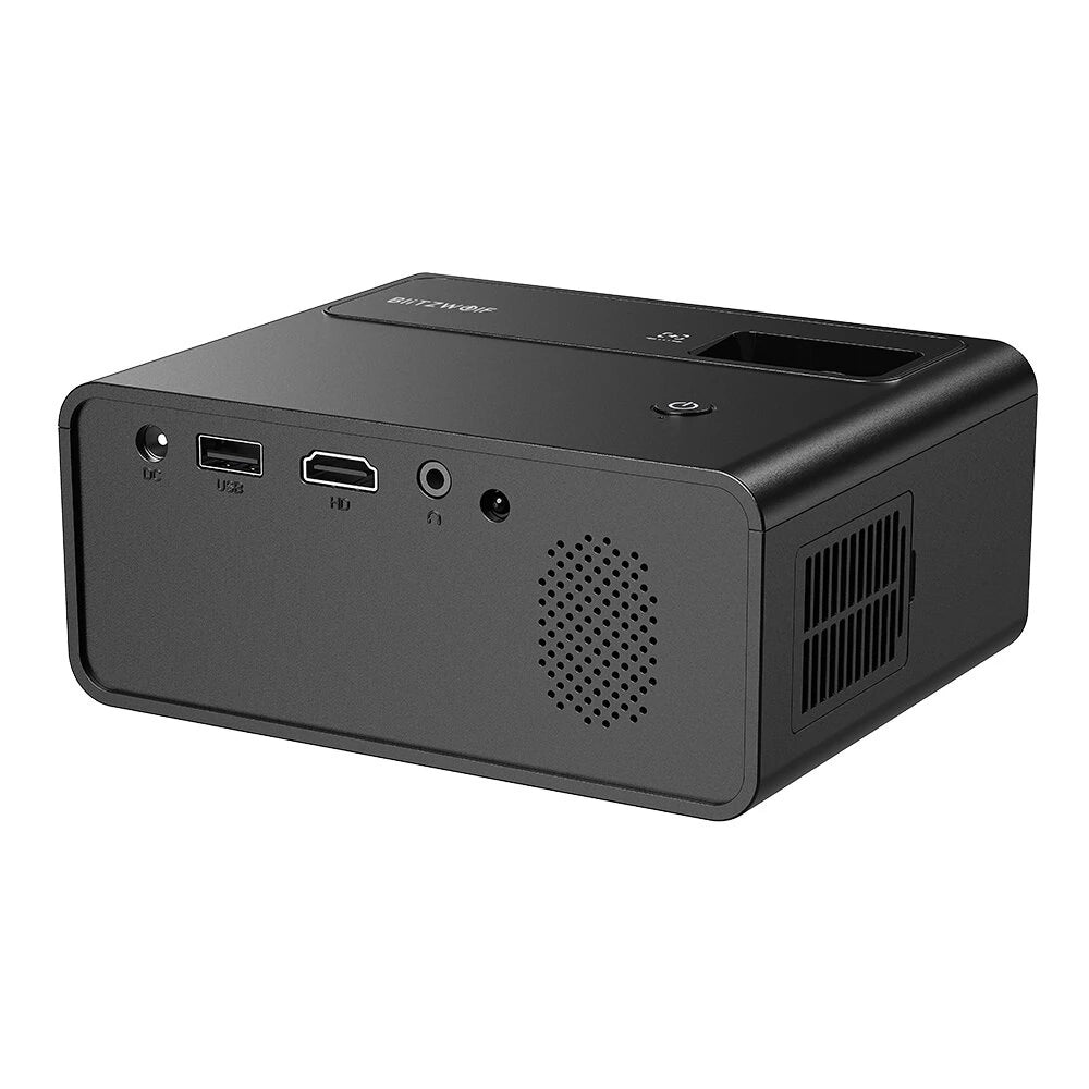 BlitzWolf BW-V1 Projector 180 ANSI Lumens 1080p Supported 180 Inch Large Display Outdoor Mini Projector Light Baby Projector