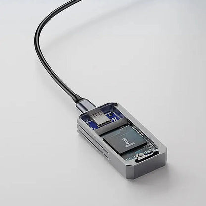 JEYI 2230 M.2 NVMe SSD Enclosure PCIe USB3.2 10Gbps Aluminum Case Portable External Solid State Disk Box Supports UASP TRIM