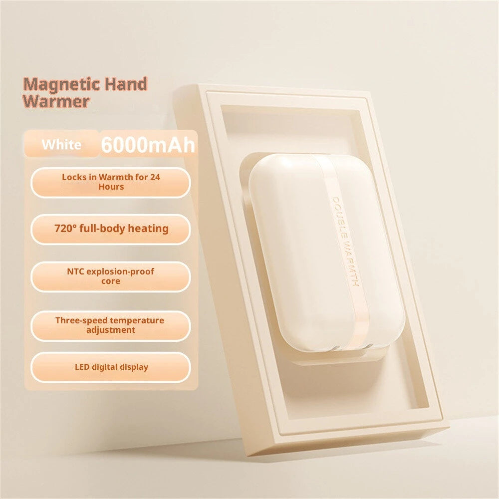 Tevorex Detachable Magnetic Hand Warmer 2 in 1 Magnetic Rechargeable Hand Warmers, Mini Electric Handwarmers