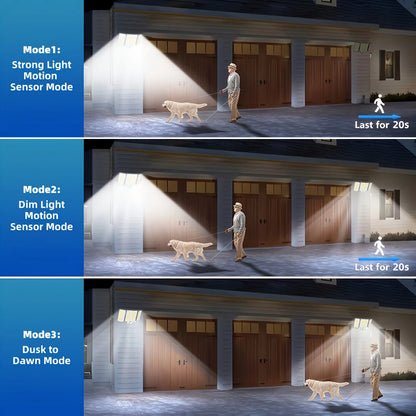 280LED Split Design Motion Sensor Solar LED Floodlight With Remote Control 3 Modes IP65 Waterproof Outdoor Security Garden Light