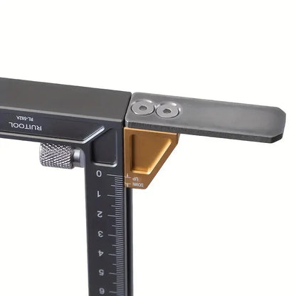 Aluminum Alloy Height Gauge Adjustable Table Saw Depth Measuring Tool Inch Metric Units Premium Woodworking Adjustable Depth Gauges for Carpentry