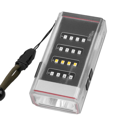 Multifunctional Handheld Flashlight With Super Bright Side Light Multi-color Outdoor Lighting Small Portable Magnetic Suction Long Battery Life Camping Emergency Lamp