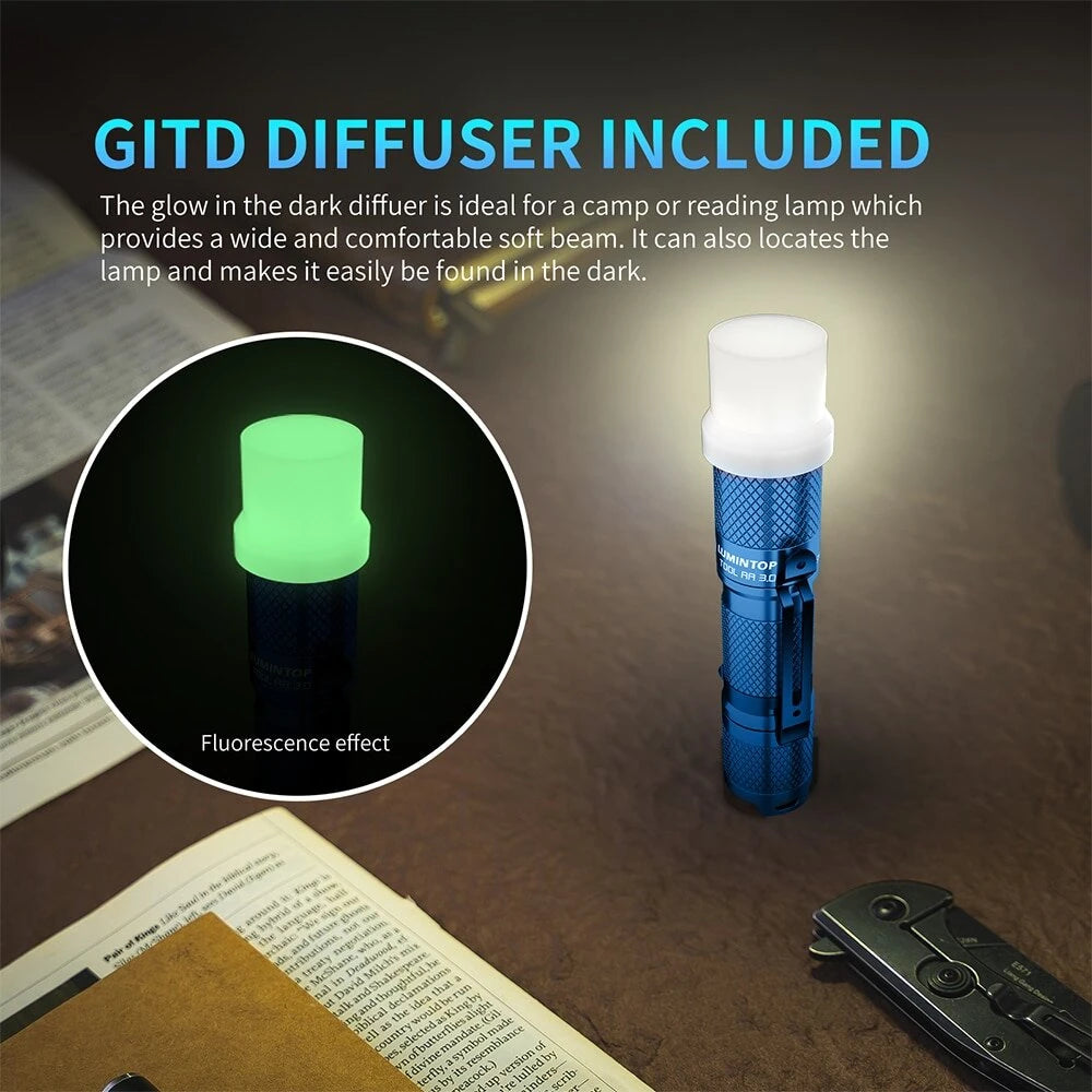 Lumintop Tool AA 3.0 900lm Mini Size LED Keychain Flashlight 14500 And AA Battery EDC Torch With Tail Switch Tactical Survival Tools