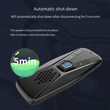 Bluetooth Car Kit Handsfree Speakerphone Wireless with Microphone Bluetooth 5.0 Automatic Shut Down and Auto Connect