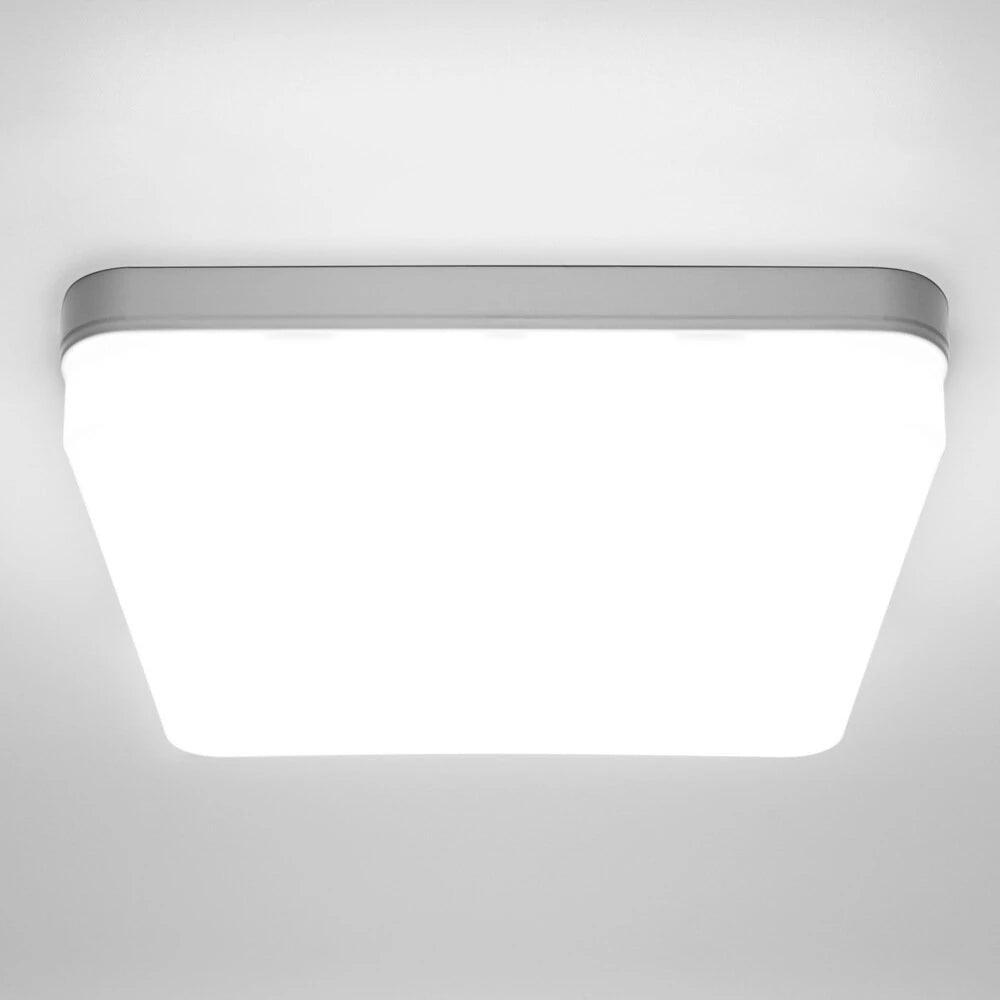 [EU Direct] Elfeland 48W Square LED Ceiling Lamp 4cm Thickness LED Panel Light AC85-265V Surface Mount Flush Panel Light Modern Down Lighting for Bedroom