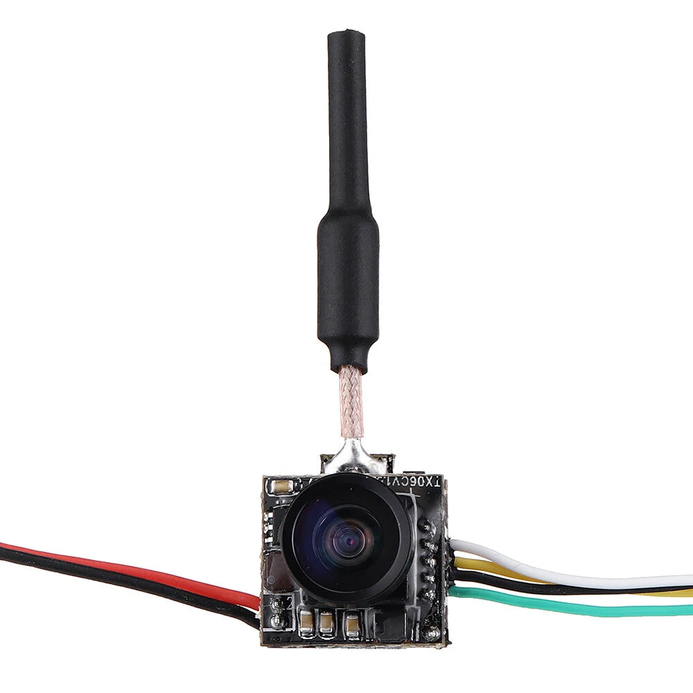 Eachine TX06 Mini AIO Analog FPV Camera & Transmitter, 700TVL 120 FOV, 5.8GHz 48CH 25mW Low Latency with Smart Audio/Pitmode for Tiny Whoop