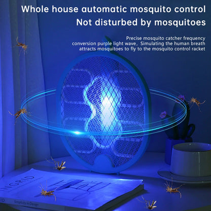 AGSIVO 3 In 1 3000V Cordless Rechargeable Electric Mosquito Bug Zapper Foldable Handheld Mosquito Killing Lamp