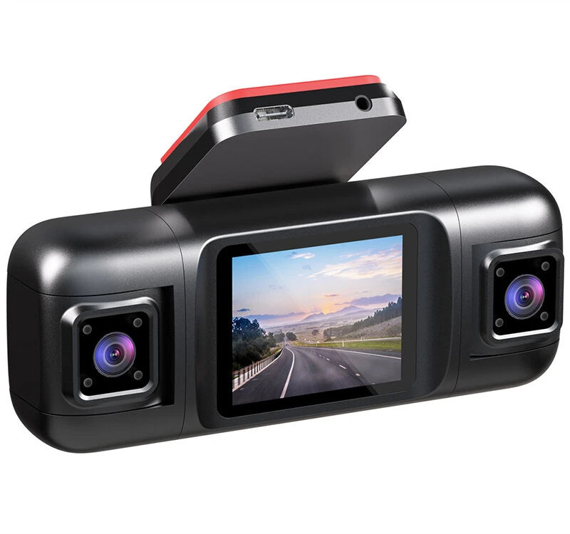2Inch IPS Screen Dash Camera 4 Channel 1080P HD Driving Recorder Loop Recording G-Sensor Wide Angle Coverage