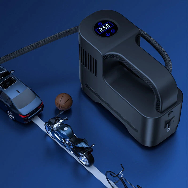 Suitu 120W Portable Multi-Function Smart Car Air Pump Electric Inflator Corded Car Inflatable Pump for Car Motorcycle Bike Ball