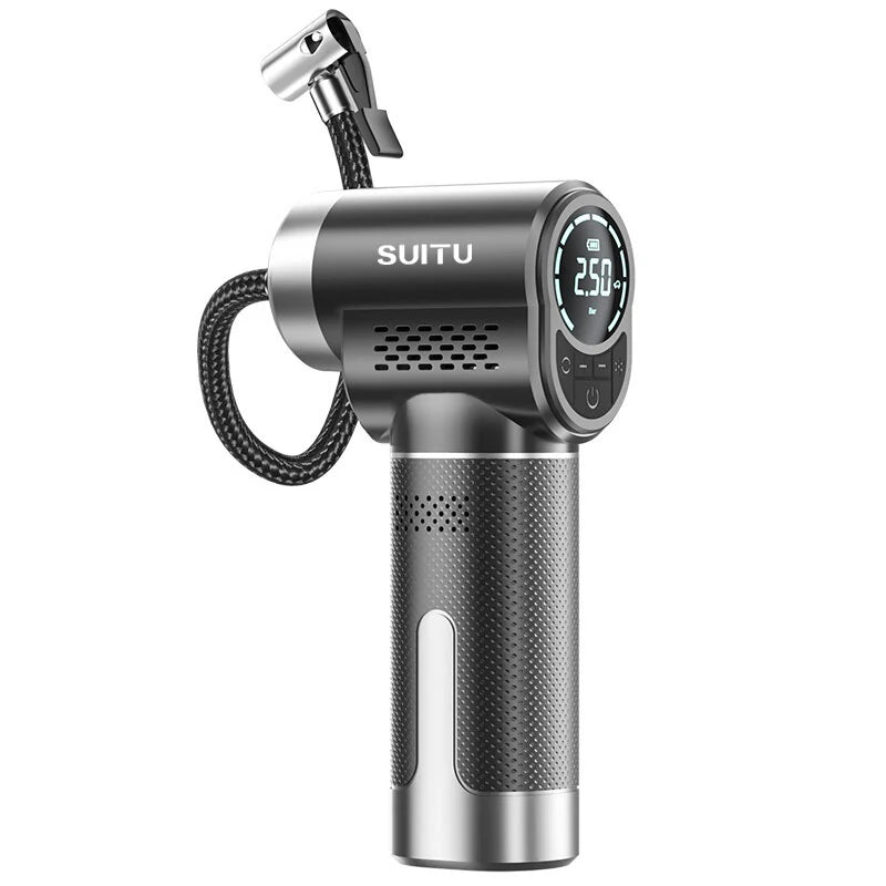 Portable 60W Electric Cordless Air Pump High Pressure 17 Cylinders Car Inflatable Pump with LED Lighting Tire Pressure Display