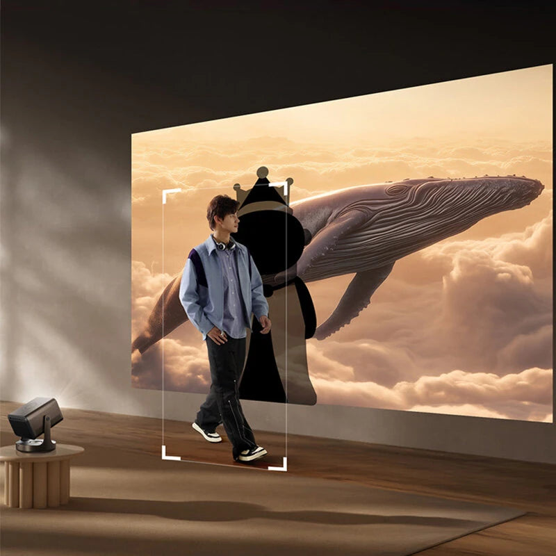 [EU Direct English Version]Vidda C3 Ultra 4K Laser Projector 3200 CVIA Lumens MCL39 Tri Color Laser 110% BT.2020 Auto Focus Obstacle Avoidance JBL Sound Dolby Vision HDR10 Gaming Certified Smart Projector with TV Stick