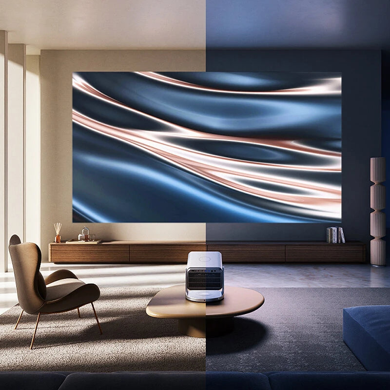 [EU Direct] Hisense Vidda C2 Pro 4K Tri-color Laser Projector 2600 Lumens+3800CVIA 3D Beamer Optical Zoom Home Theater Support WiFi 6 & BT5.2 Eye Protection Built-in 20W Speaker Dolby Audio Smart Home Cinema Projectors English Version