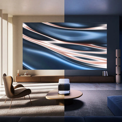 [EU Direct] Hisense Vidda C2 Pro 4K Tri-color Laser Projector 2600 Lumens+3800CVIA 3D Beamer Optical Zoom Home Theater Support WiFi 6 & BT5.2 Eye Protection Built-in 20W Speaker Dolby Audio Smart Home Cinema Projectors English Version