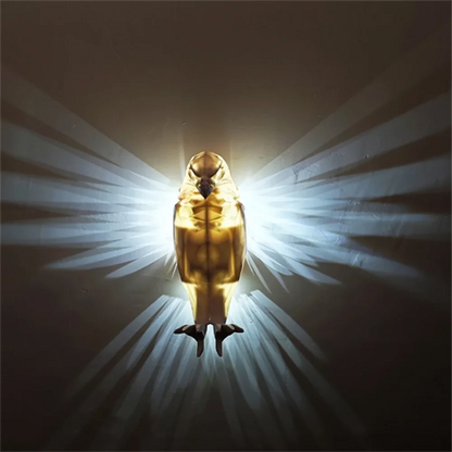 Eagle Owl Animal Projector Wall Lamp 3D Print Sconce Light Plastic Material Battery Operated Home Decor for Halloween Xmas