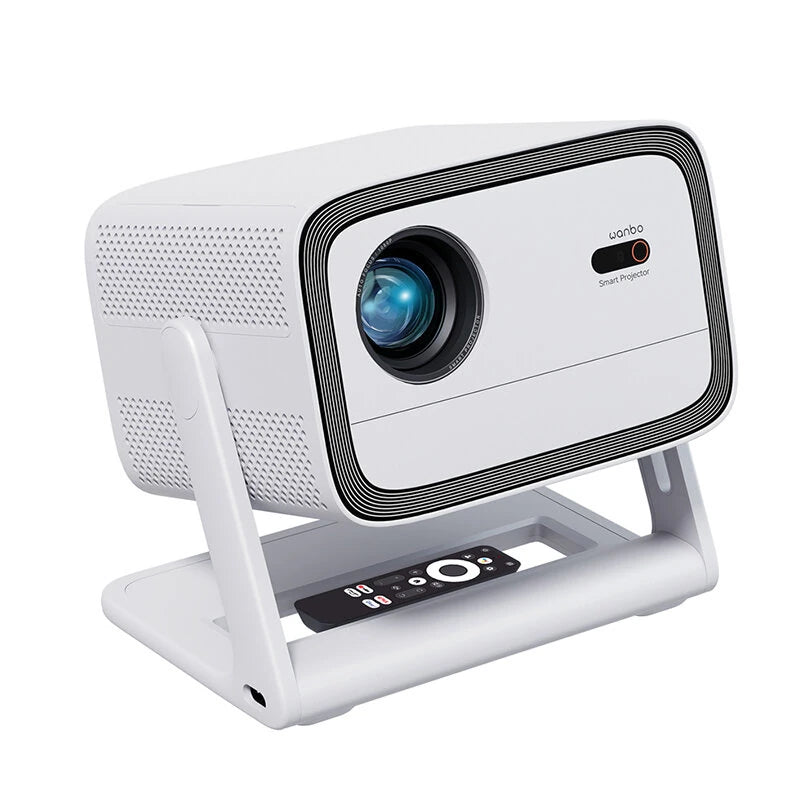 [Netfilx Certified]Wanbo Vali 1 Smart Gimbal Projector 200 Rotating 1080P FHD 900 ANSI Lumens Android TV 11 Auto Focus Keystone Correction Home Cinema Entertainment Streaming Player
