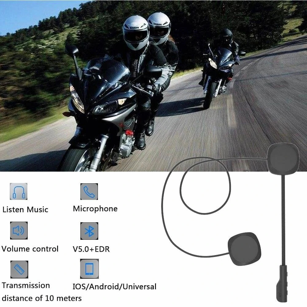 Motorcycle Helmet Headset Wireless BT 5.0 Handsfree Stereo Earphone Motorcycle Helmet Headphones MP3 Speaker