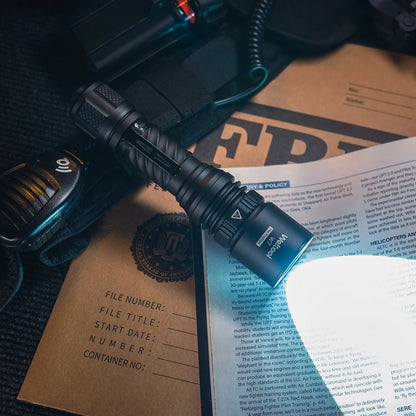 Weltool W7 The Prodigal 1788M LEP Tactical Flashlight 700LM Strong Spotlight Self Protection Rechargeable Thorwer Torch Light With 21700 Battery for Rescue Tactics Searching