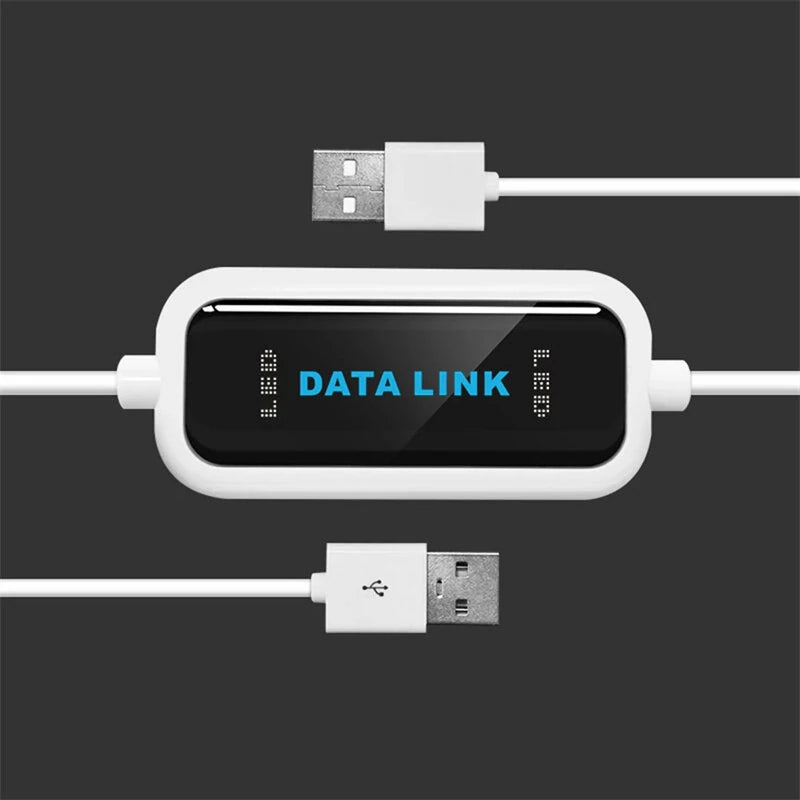 DATALINK YY-DL01 USB-A to USB-A Cable USB2.0 High Speed PC to PC Data Sync File Transfer Bridge Cable Plug and Play for PC Computer Laptop