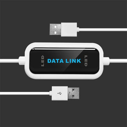 DATALINK YY-DL01 USB-A to USB-A Cable USB2.0 High Speed PC to PC Data Sync File Transfer Bridge Cable Plug and Play for PC Computer Laptop