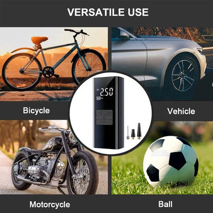 Cordless Tire Inflator Air Compressor Power Bank Portable Digital Tire Pump Fast Inflate Air Pump LED Light for Car Tires Bicycle Ball